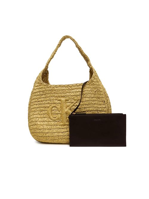 CALVIN KLEIN handwoven raffia bag CALVIN KLEIN | LV04F3448G0EI
